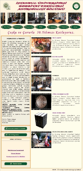 İstanbul Üniversitesi Antropoloji Bölümü Web Sitesi